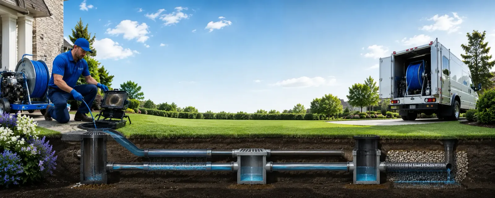Outdoor drain cleaning information for Canones, NM